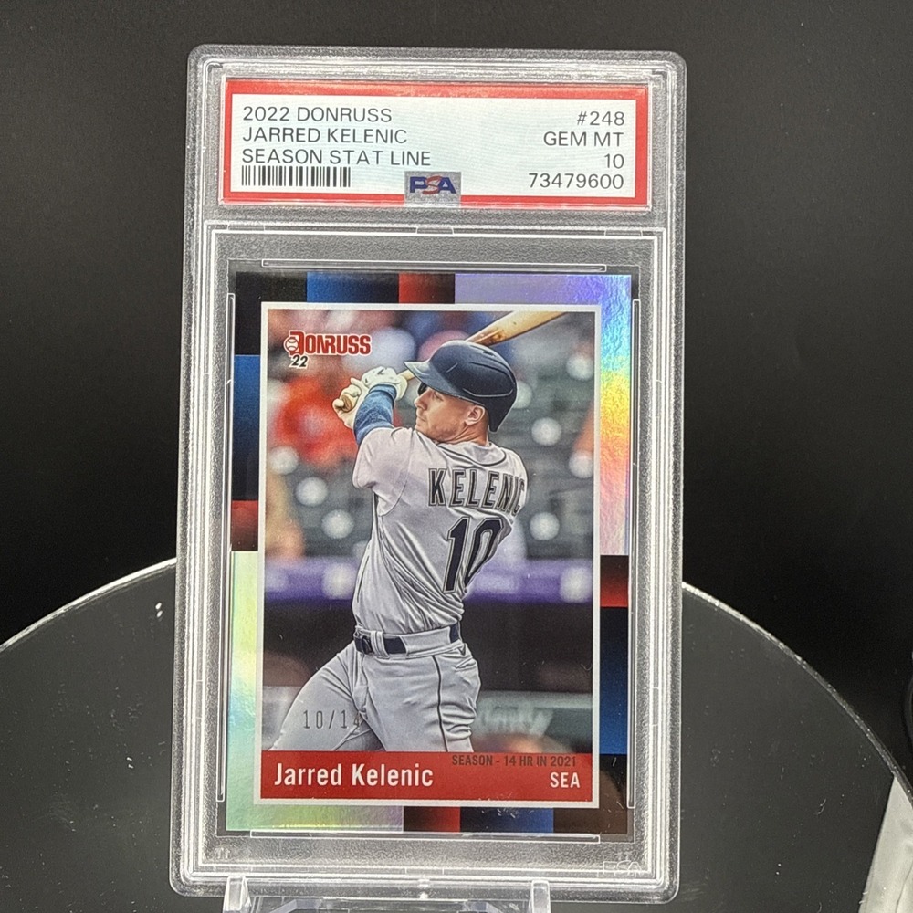 2022 Panini Donruss Season Stat Line #248 Jarred Kelenic PAS 10 -/14
